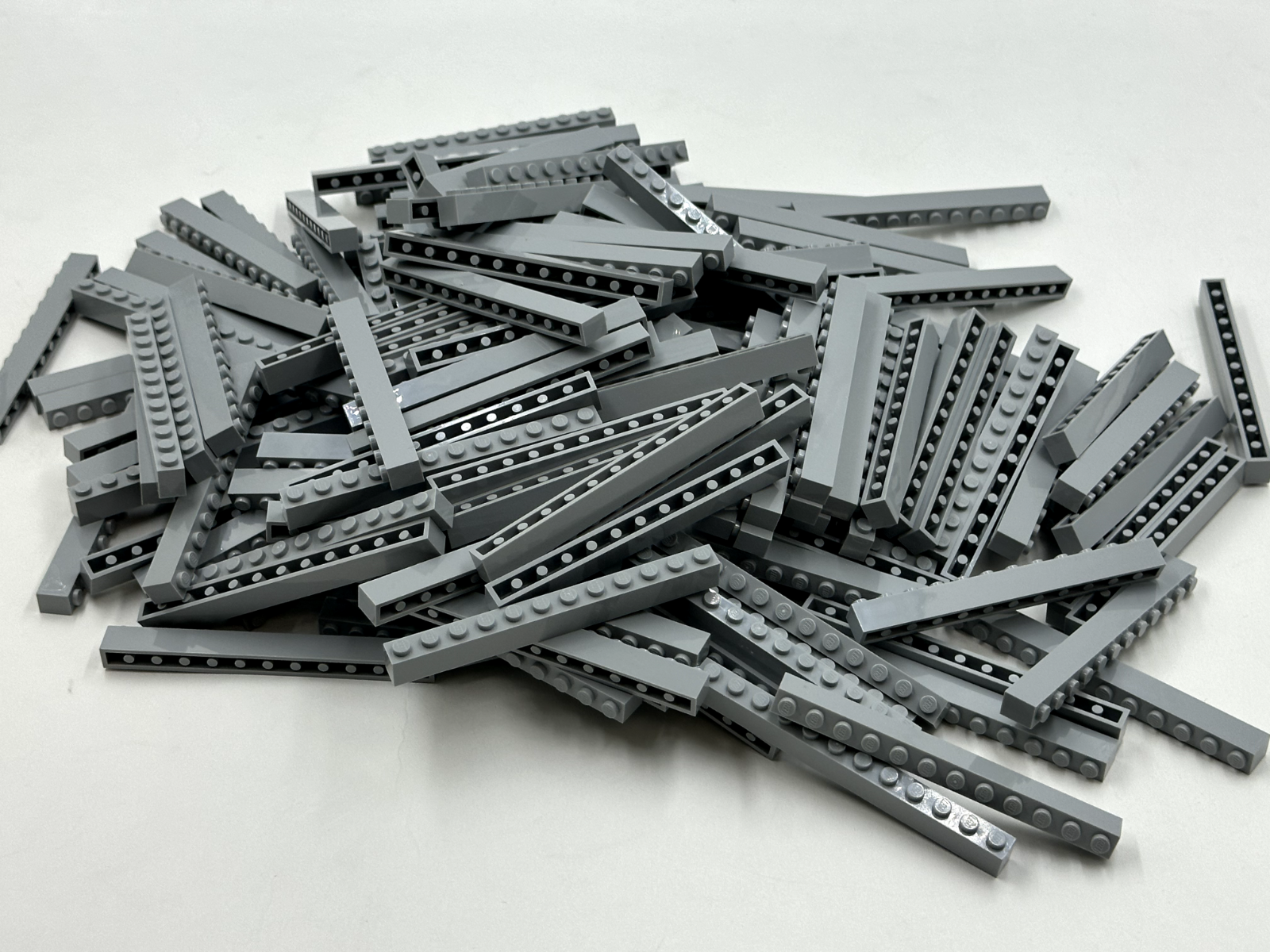 LEGO Pack of 100x New Light Bluish Gray Brick 1 x 12 BULK BRICKS