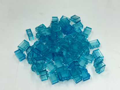 LEGO Pack of 200x New Trans-Light Blue Brick 1 x 2 BULK BRICKS