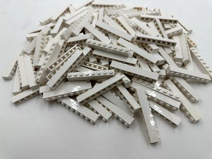 LEGO Pack of 200x New White Brick 1 x 8 BULK BRICKS