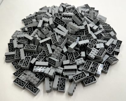 LEGO Pack of 200x New Light Bluish Gray Brick 2 x 4  BULK BRICKS