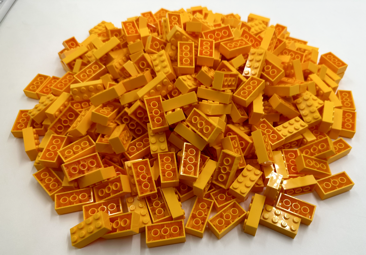 LEGO Pack of 100x New Bright Light Orange Brick 2 x 4  BULK BRICKS