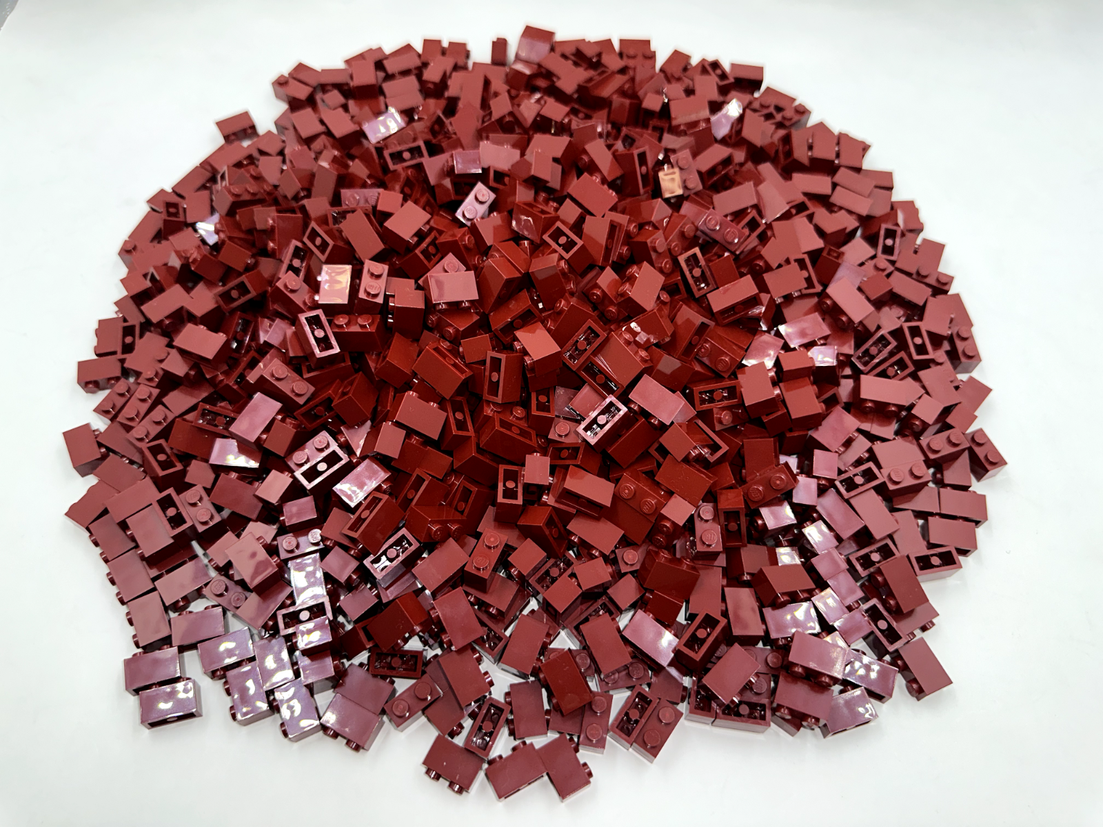 LEGO Pack of 200x New Dark Red Brick 1 x 2 BULK BRICKS