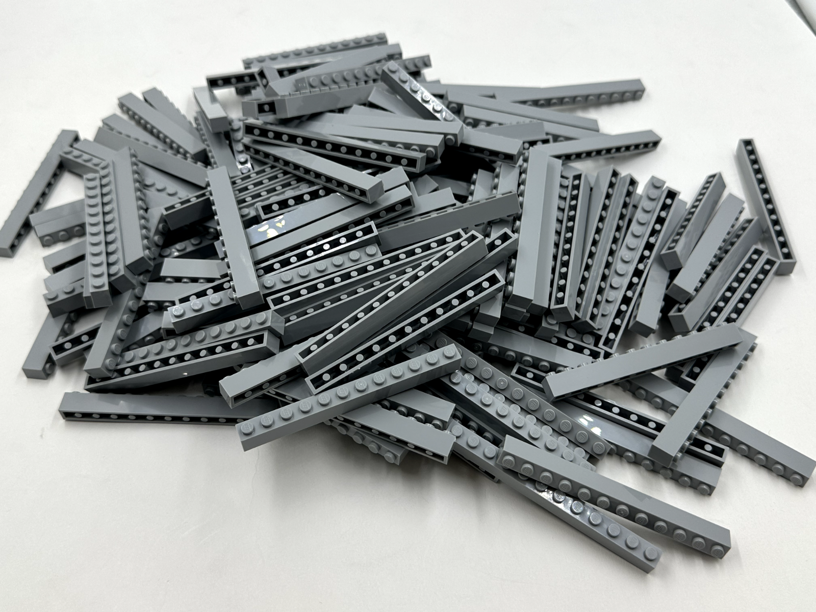 LEGO Pack of 100x New Light Bluish Gray Brick 1 x 12 BULK BRICKS