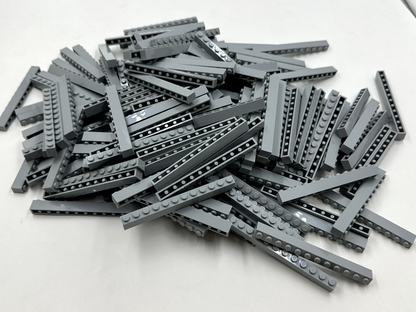 LEGO Pack of 100x New Light Bluish Gray Brick 1 x 12 BULK BRICKS