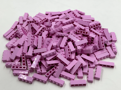 LEGO Pack of 100x New Bright Pink Brick 1 x 4 BULK BRICKS