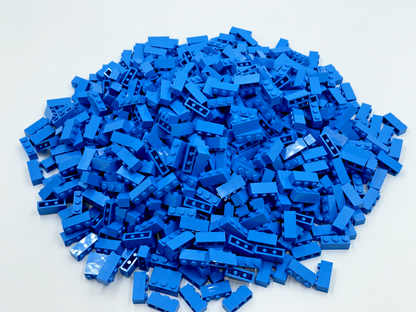 LEGO Pack of 100x New Dark Azure Brick 1 x 3 BULK BRICKS