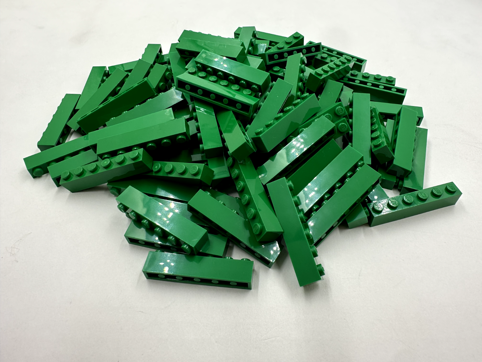 LEGO Pack of 100x New Green Brick 1 x 6 BULK BRICKS