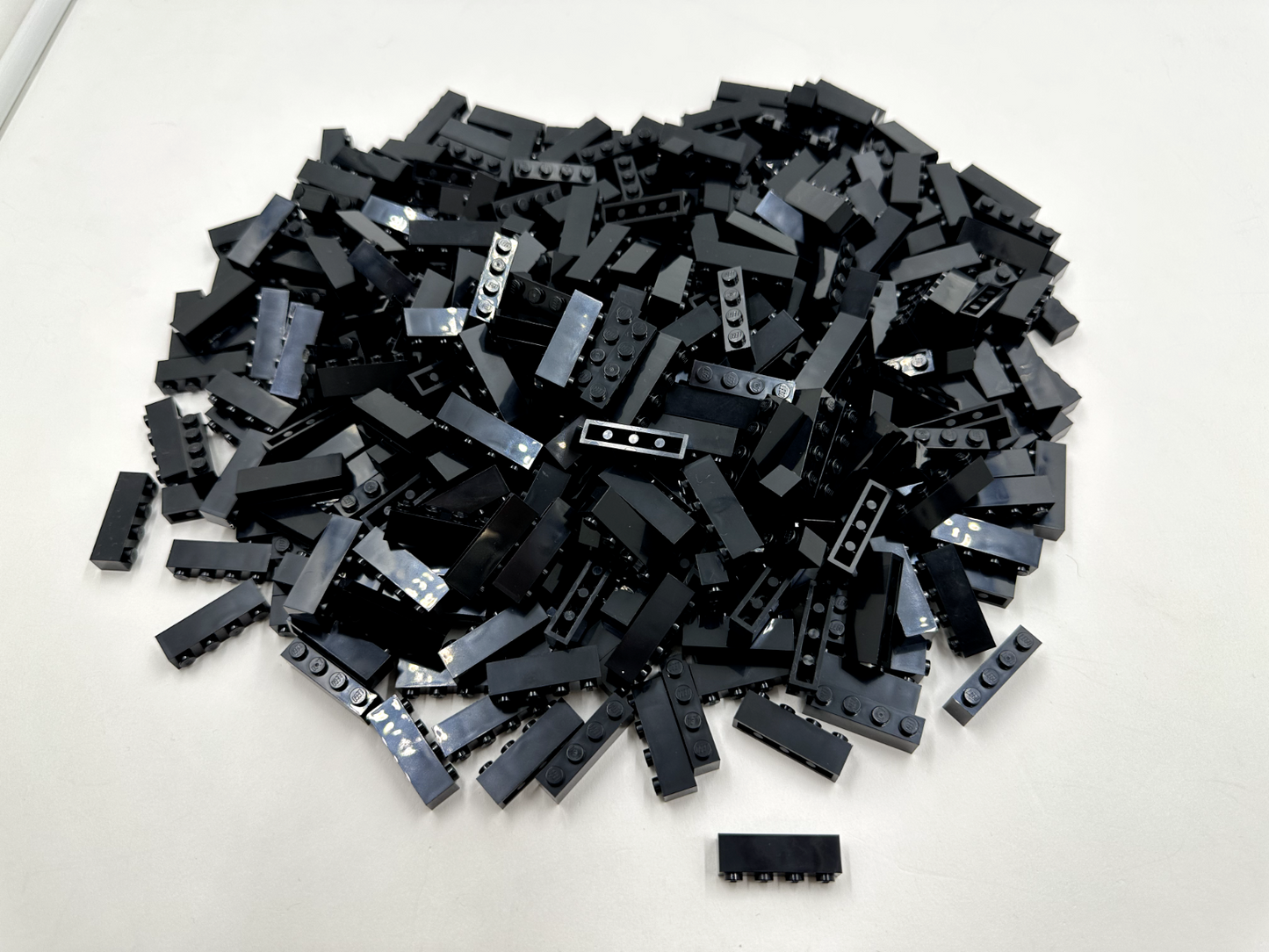 LEGO Pack of 100x New Black Brick 1 x 4 BULK BRICKS