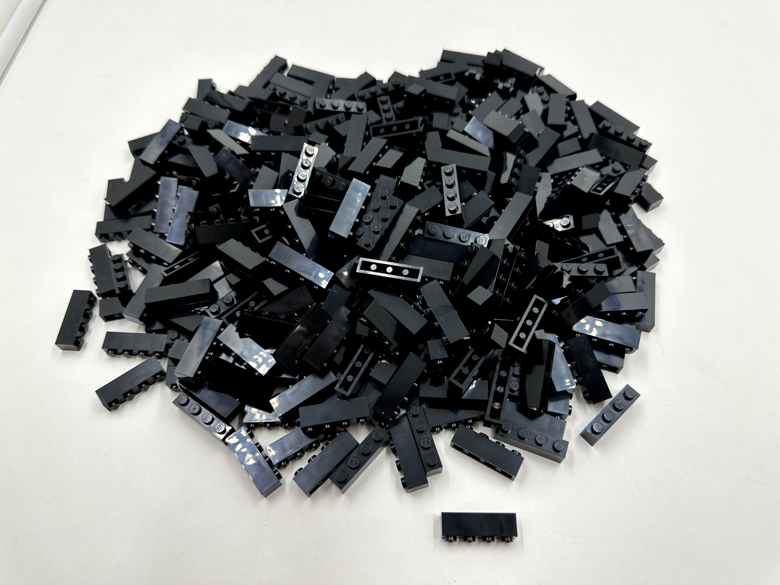 LEGO Pack of 100x New Black Brick 1 x 4 BULK BRICKS