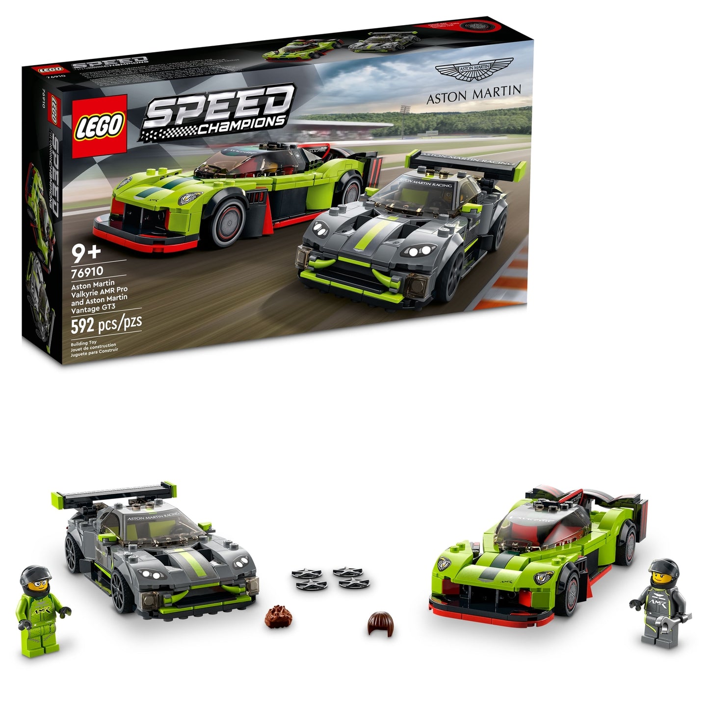 LEGO SPEED CHAMPIONS: Aston Martin Valkyrie AMR Pro and Aston Martin Vantage GT3