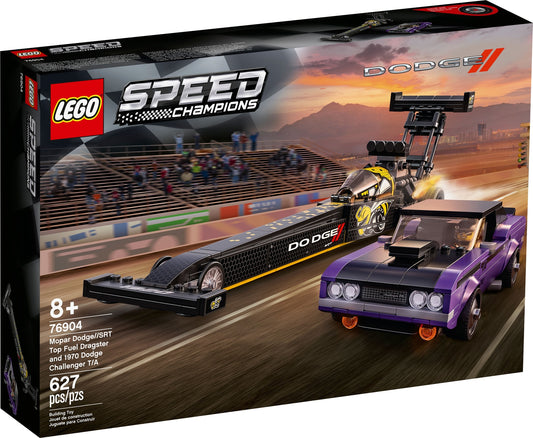 LEGO SPEED CHAMPIONS: Mopar Dodge SRT Top Fuel Dragster and 1970 Dodge...